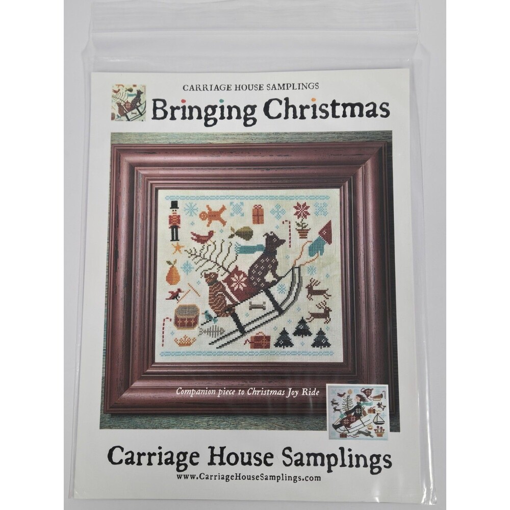 Carriage House Samplings Bringing Christmas Cross Stitch Pattern Chart 2019